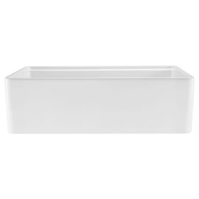 32.5x20 inch Farmhouse Sink, White Sink Workstation, Fireclay Undermount Basins, Apron Front Single Bowl Basin with Multiple Accessories