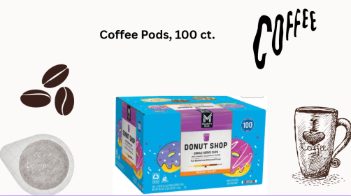 Member's Mark Donut Shop Medium Roast Coffee Pods, 100 ct.