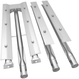 BBQ Burners Replacement, Stainless Steel Burner Grill Part Kit, 3 Packs BBQ Burners Replacement