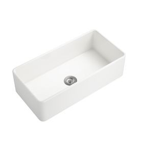White Farmhouse Sink Deep Apron Sink Undermount Farmhouse Kitchen Sink Single Farm Sink